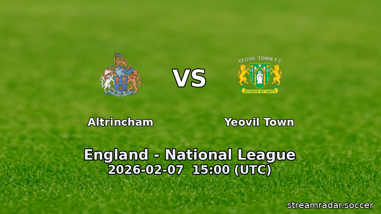 Altrincham vs Yeovil Town