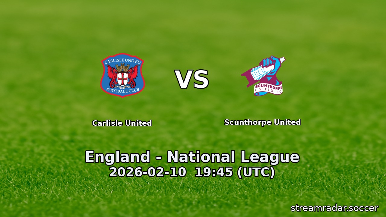 Carlisle United vs Scunthorpe United