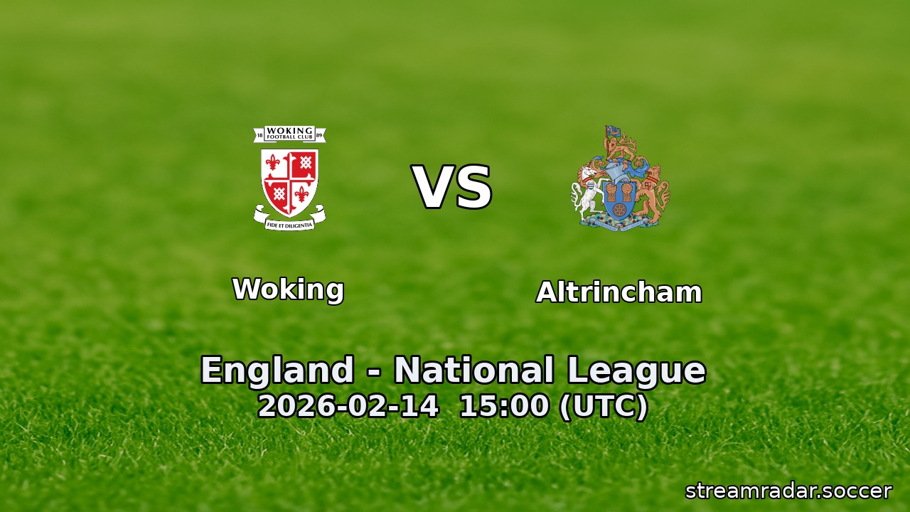 Woking vs Altrincham