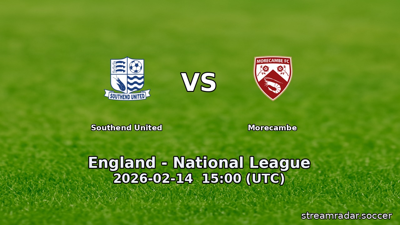 Southend United vs Morecambe