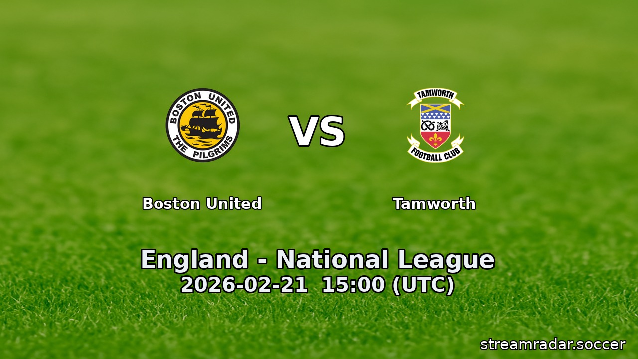 Boston United vs Tamworth