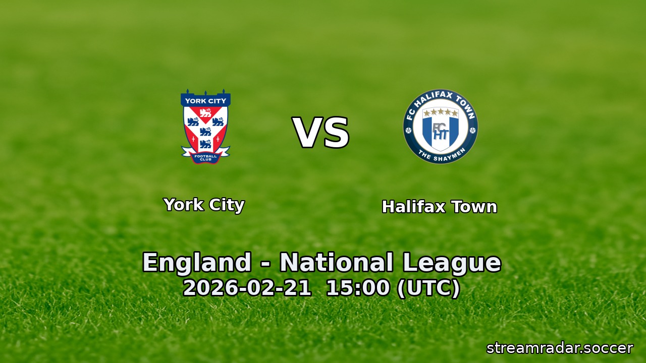 York City vs Halifax Town