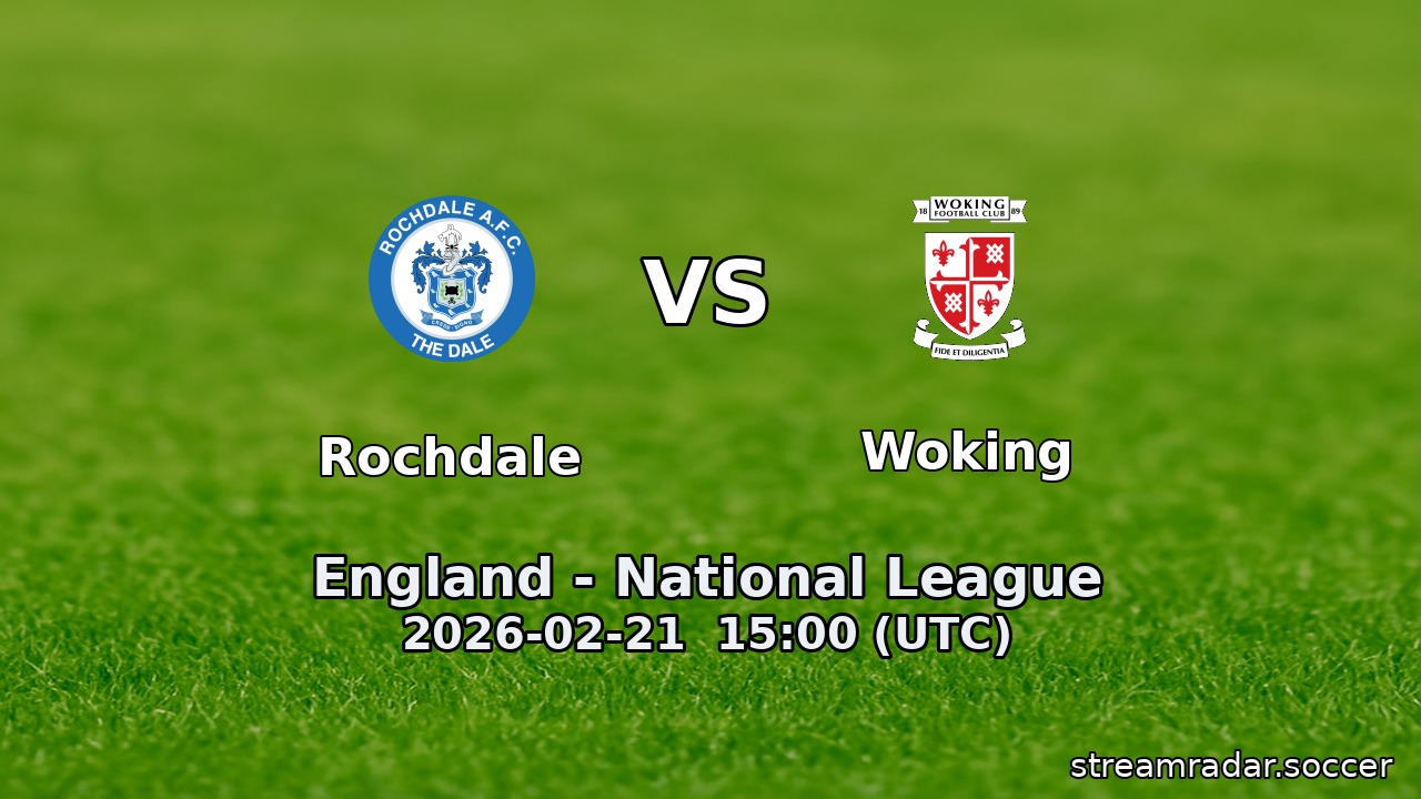 Rochdale vs Woking