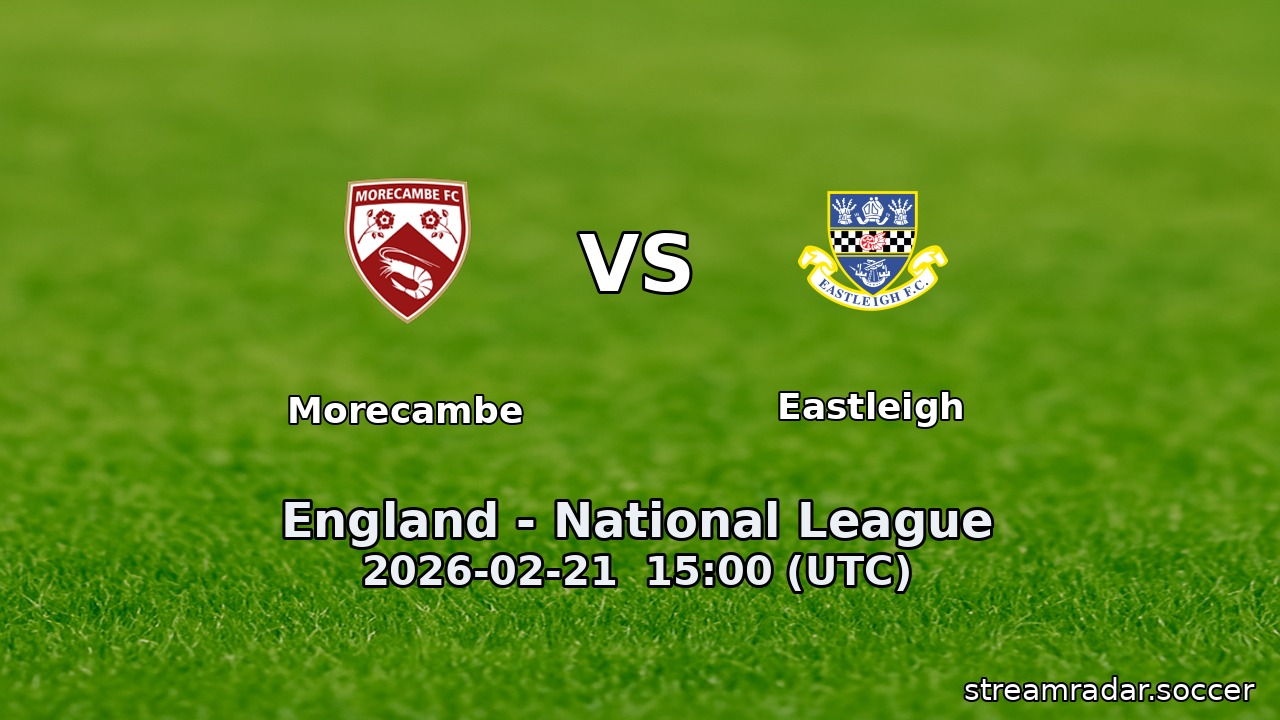 Morecambe vs Eastleigh