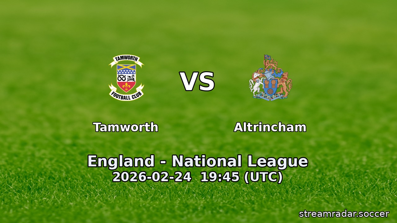 Tamworth vs Altrincham