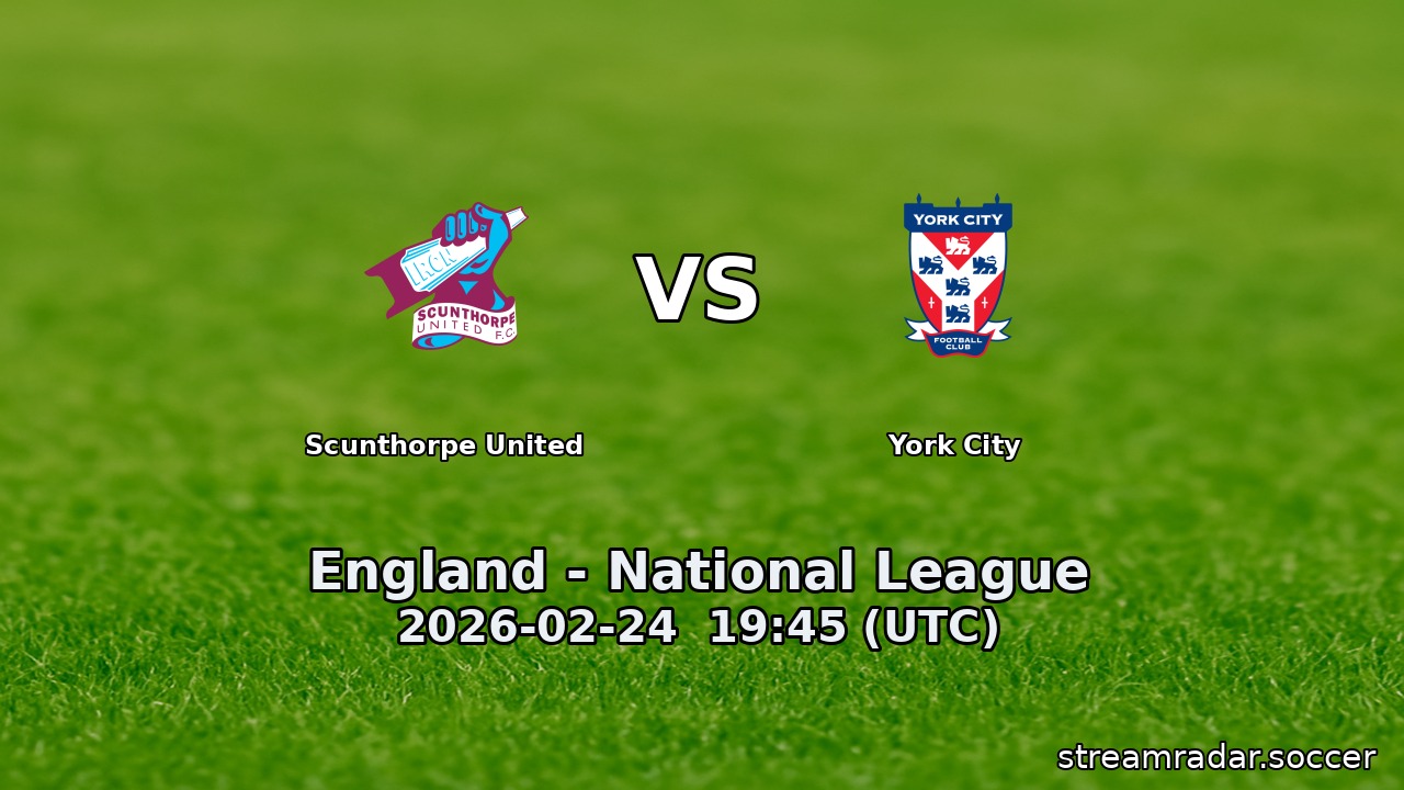 Scunthorpe United vs York City