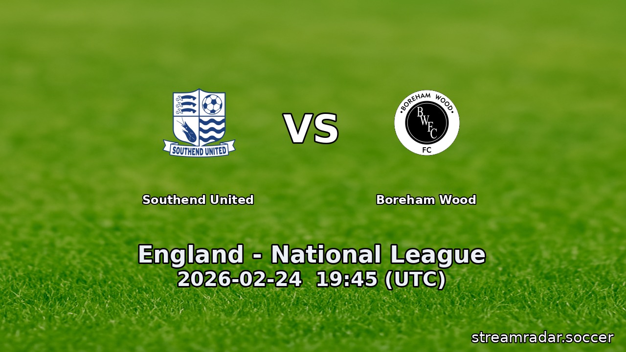 Southend United vs Boreham Wood