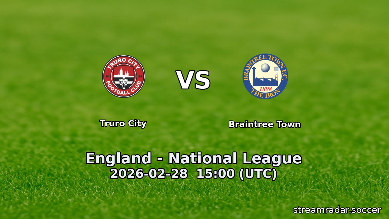 Truro City vs Braintree Town