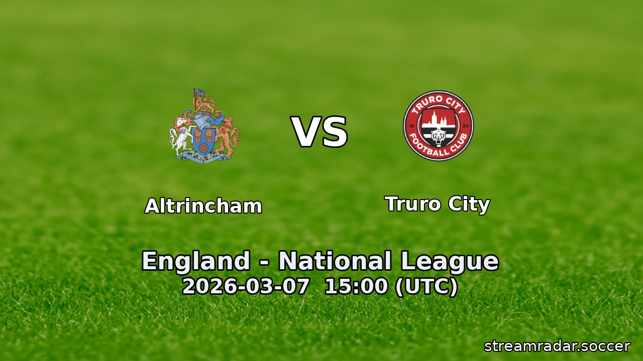 Altrincham vs Truro City