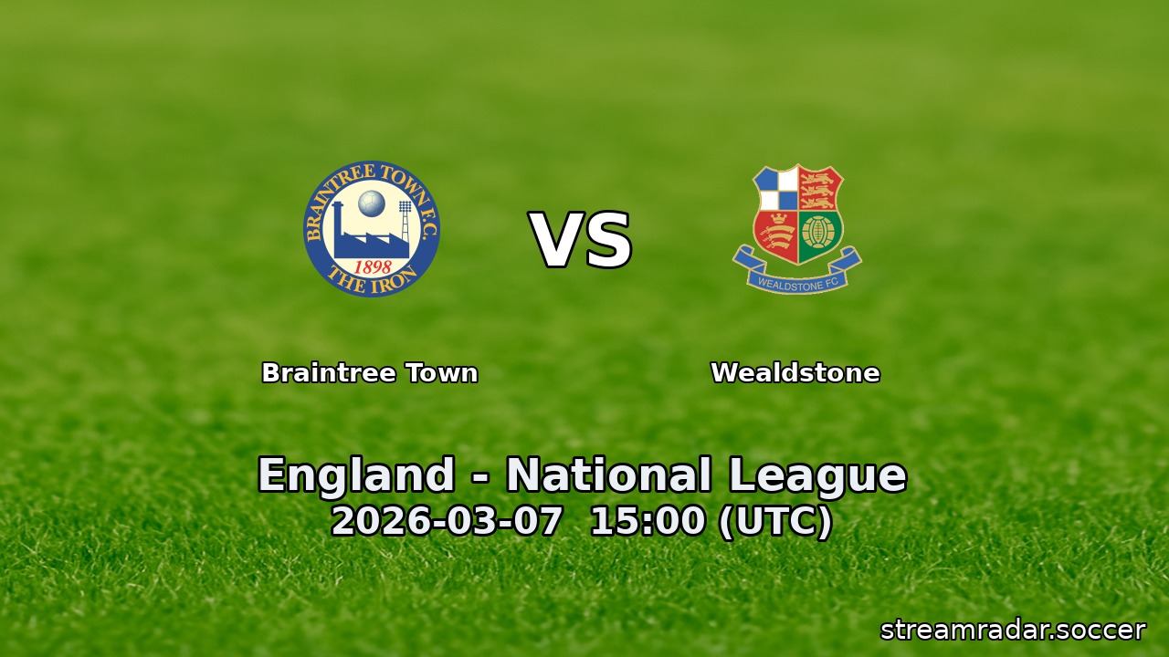 Braintree Town vs Wealdstone