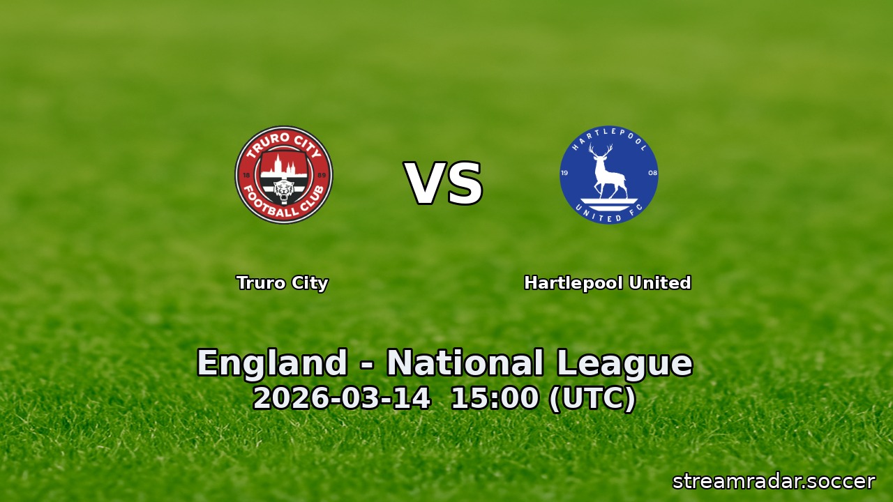 Truro City vs Hartlepool United