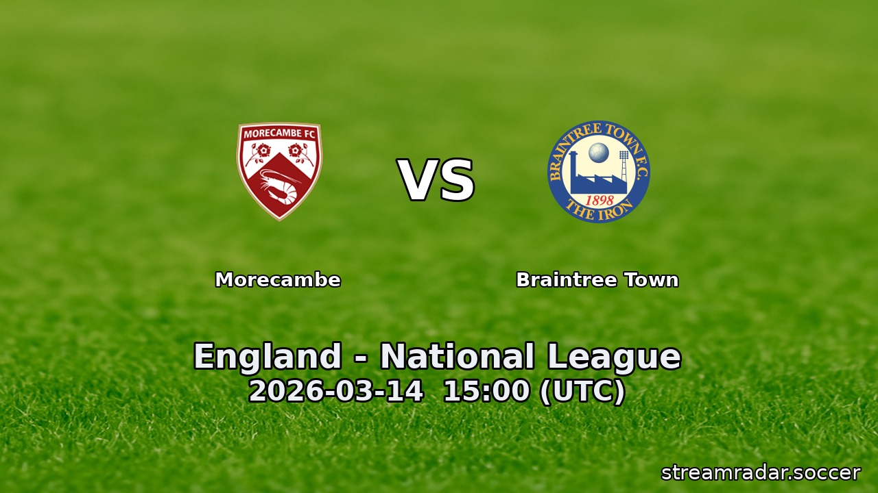 Morecambe vs Braintree Town