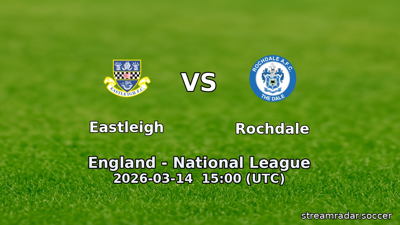Eastleigh vs Rochdale