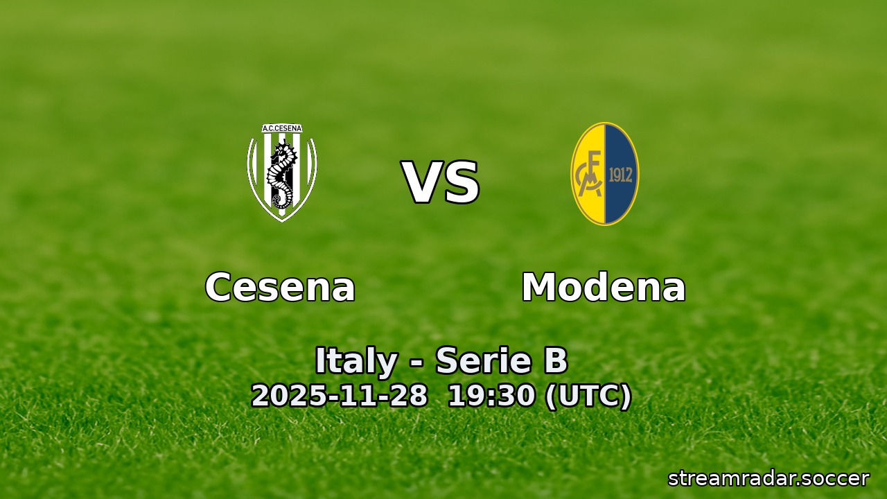 Cesena vs Modena