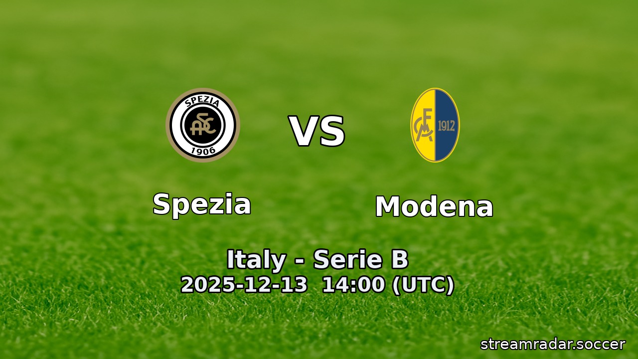 Spezia vs Modena
