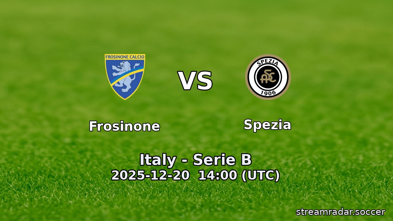 Frosinone vs Spezia