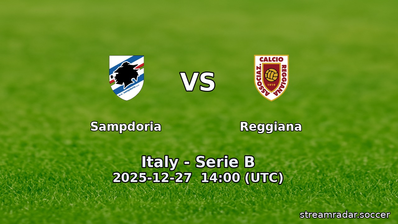 Sampdoria vs Reggiana