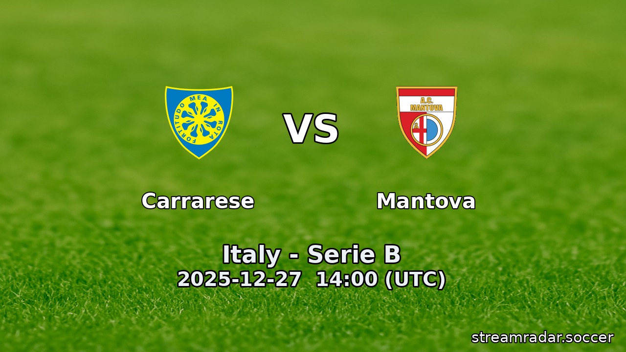 Carrarese vs Mantova