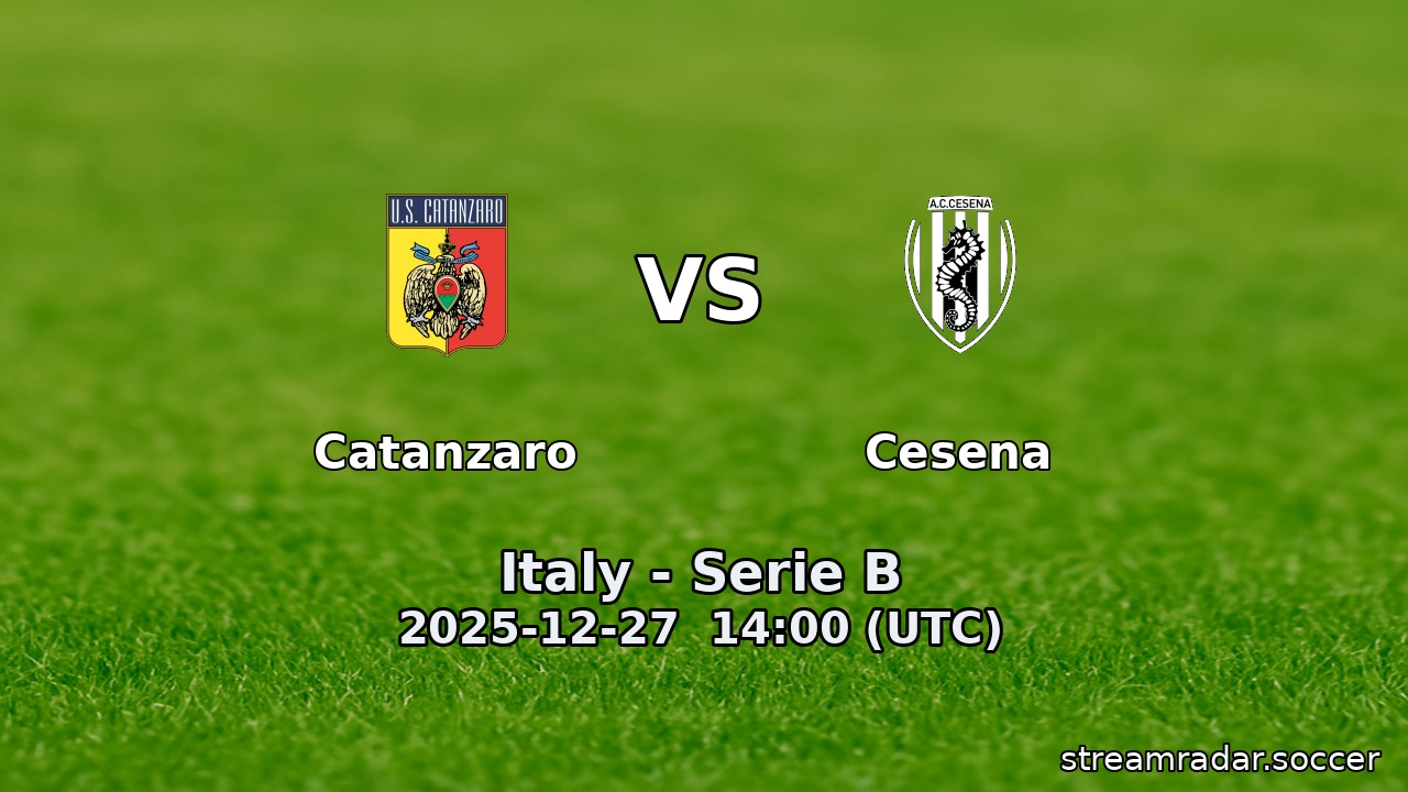Catanzaro vs Cesena