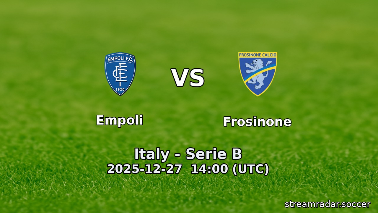 Empoli vs Frosinone