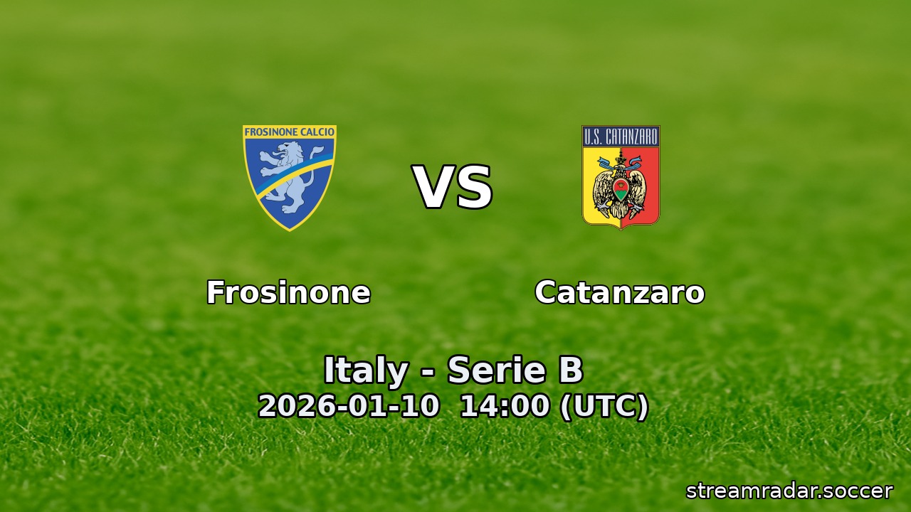 Frosinone vs Catanzaro