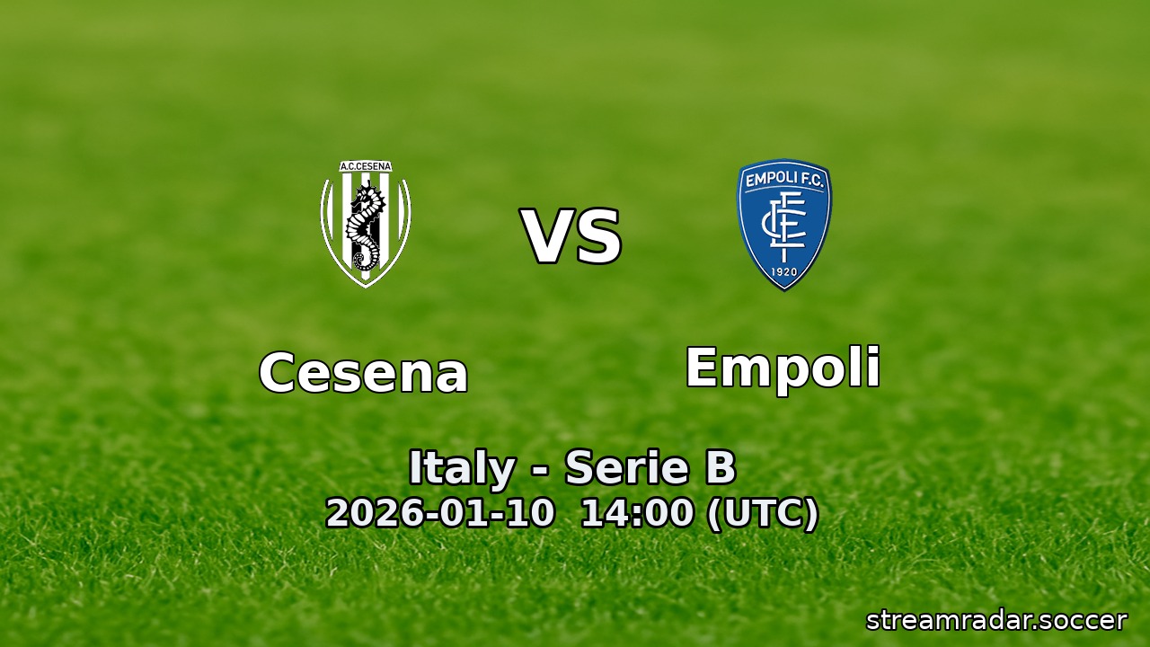 Cesena vs Empoli
