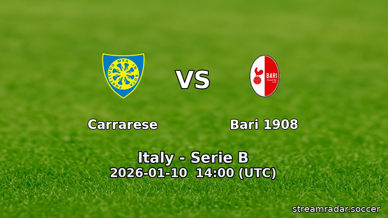 Carrarese vs Bari 1908