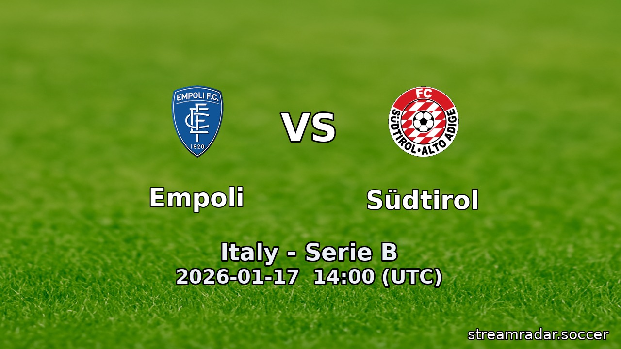 Empoli vs Südtirol