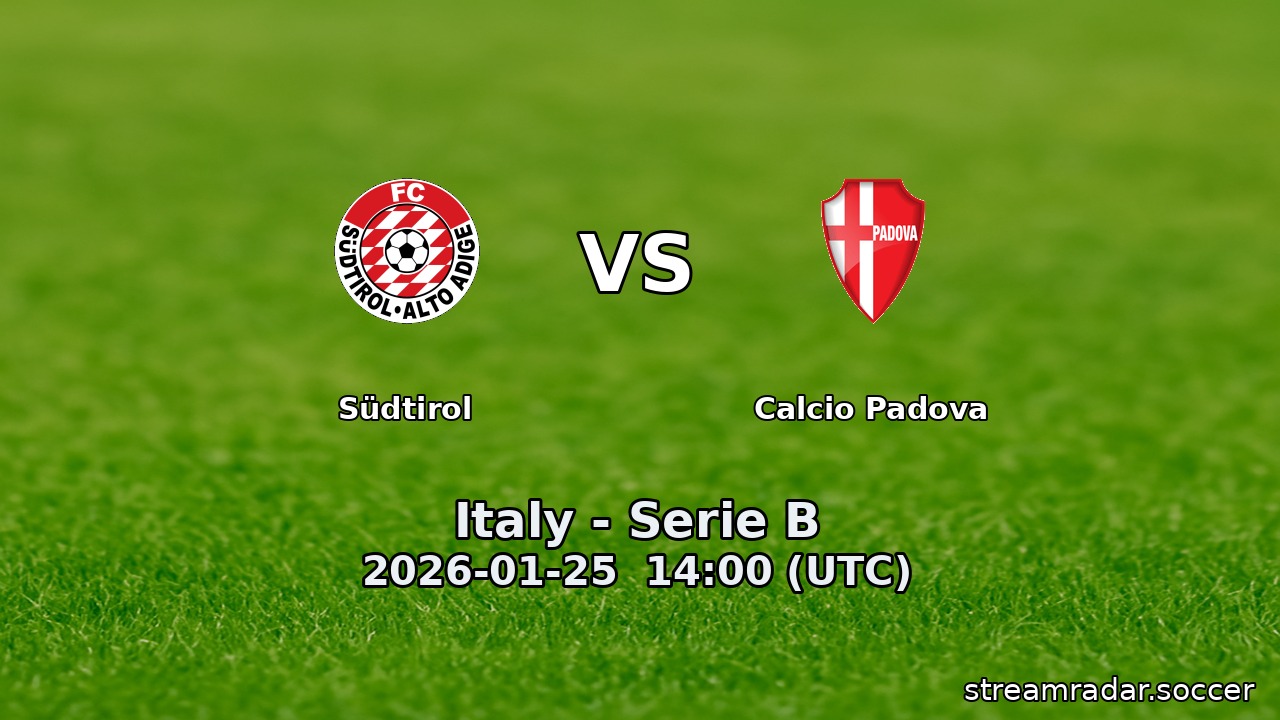 Südtirol vs Calcio Padova