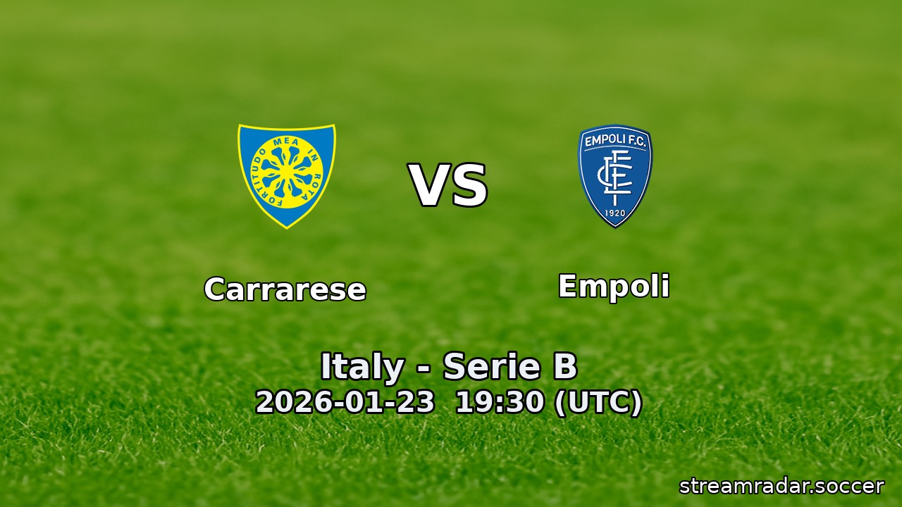 Carrarese vs Empoli