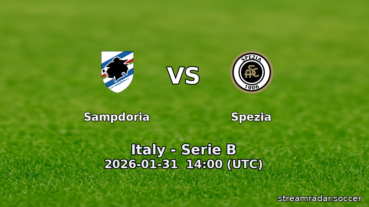 Sampdoria vs Spezia