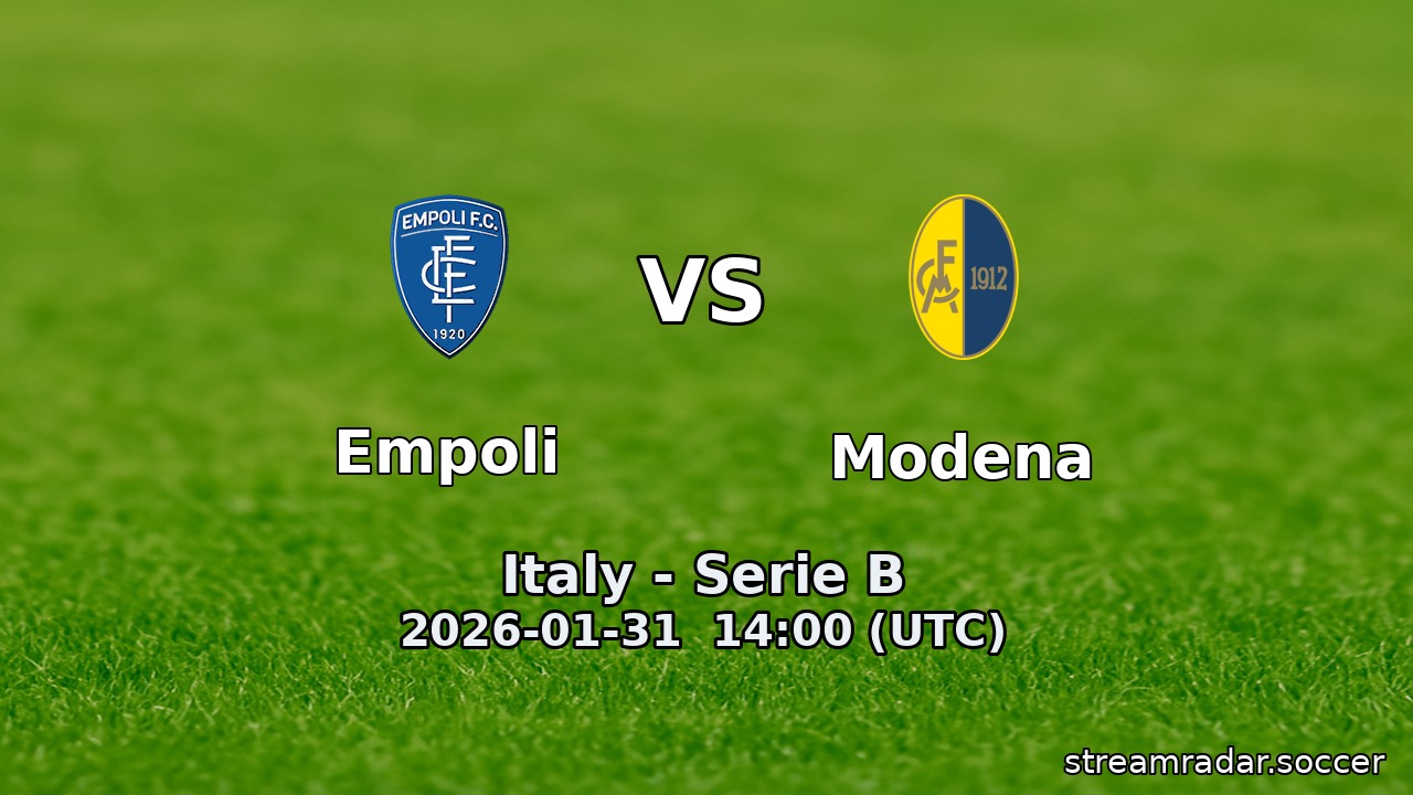 Empoli vs Modena