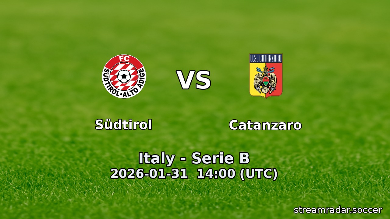 Südtirol vs Catanzaro