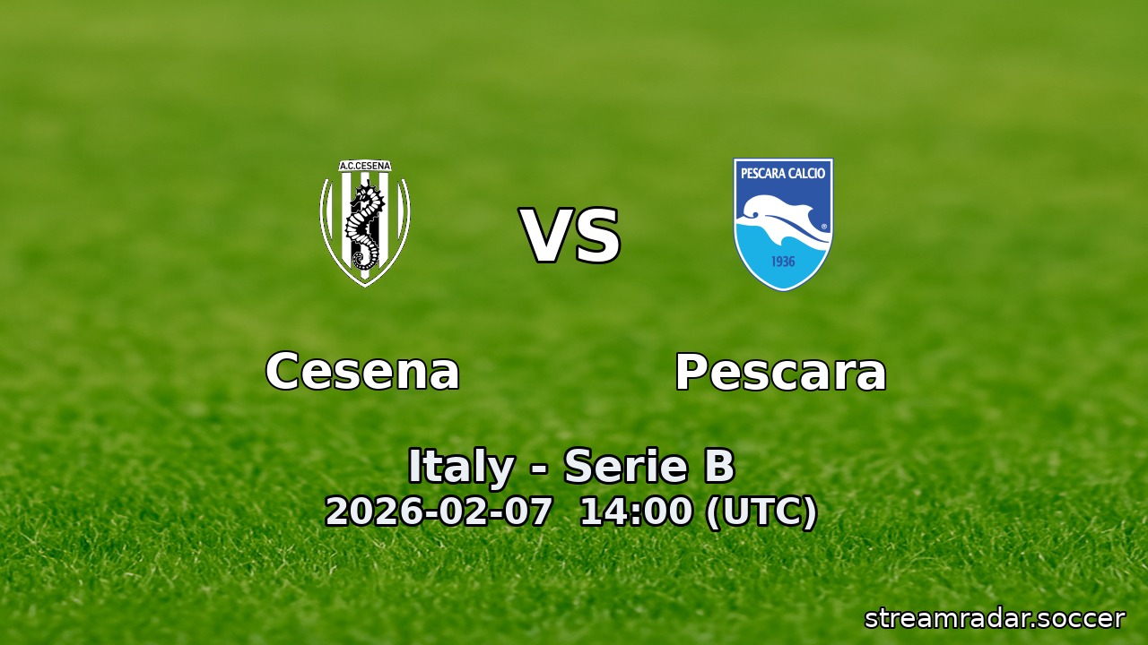 Cesena vs Pescara