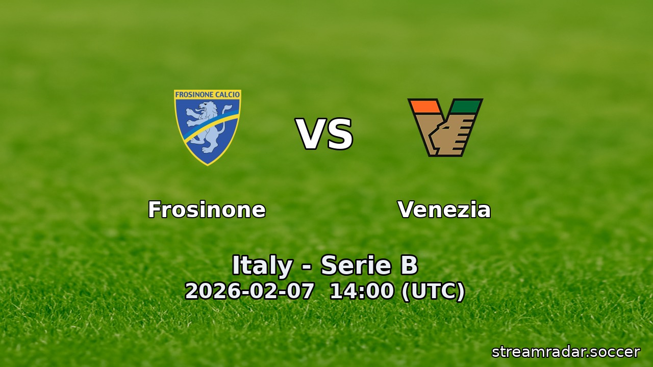 Frosinone vs Venezia
