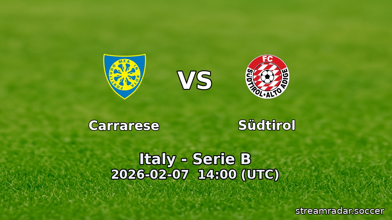 Carrarese vs Südtirol