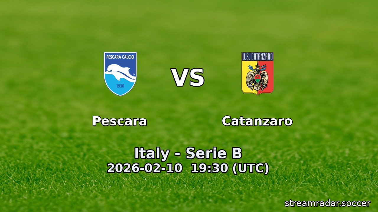 Pescara vs Catanzaro