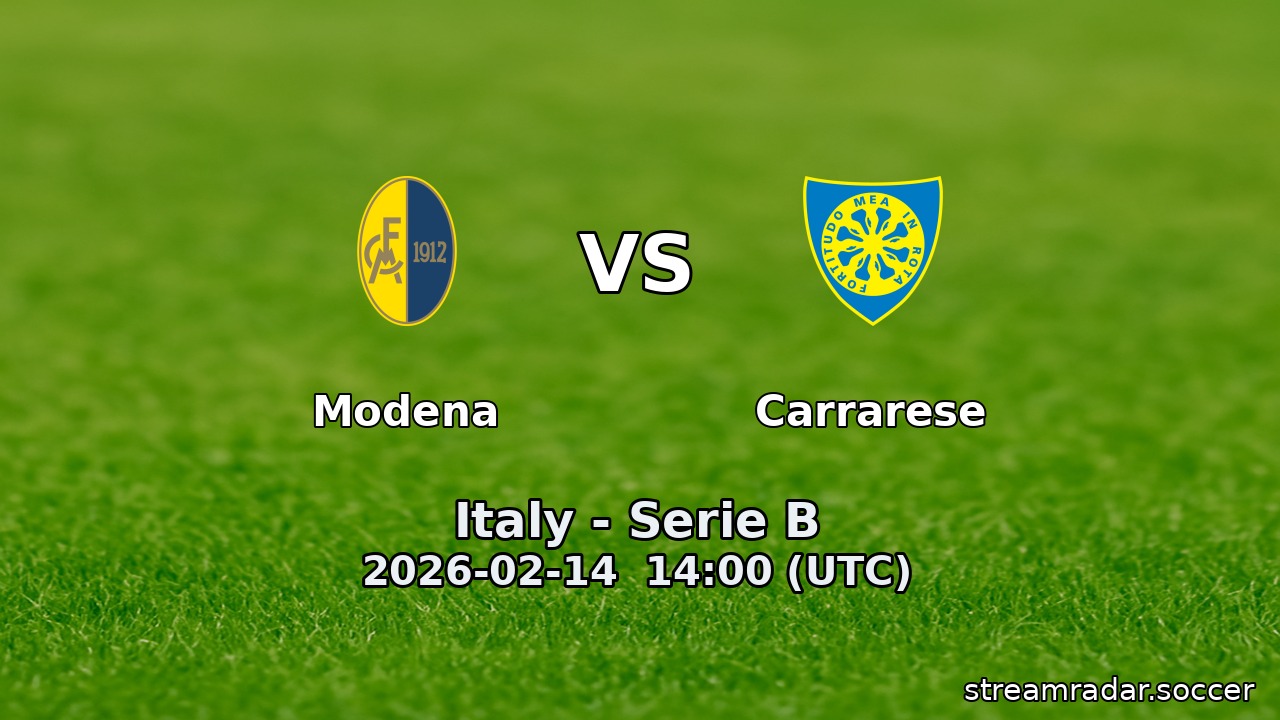 Modena vs Carrarese