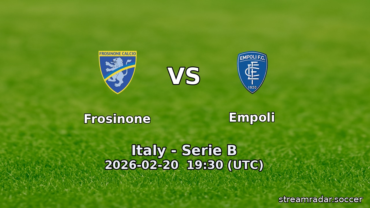 Frosinone vs Empoli
