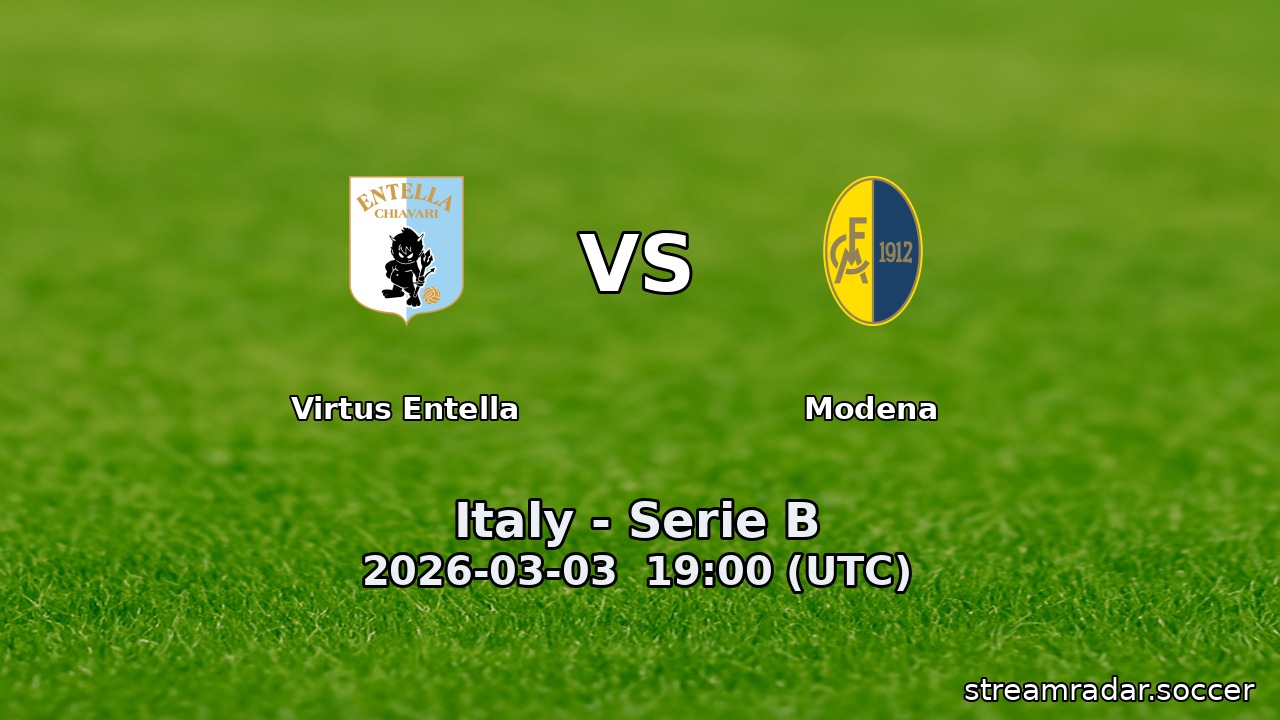 Virtus Entella vs Modena