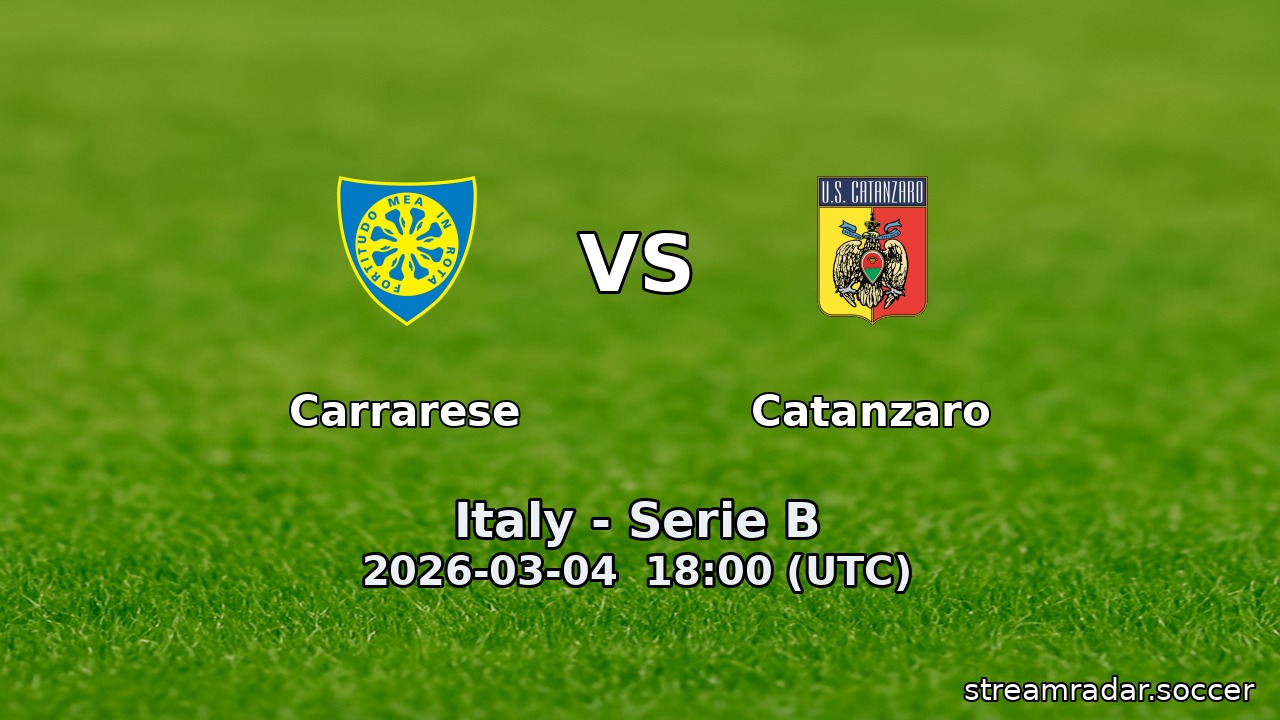Carrarese vs Catanzaro