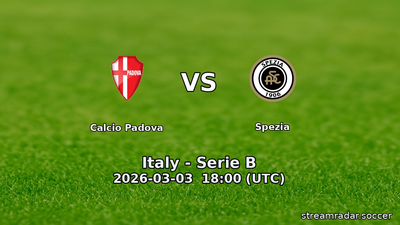 Calcio Padova vs Spezia