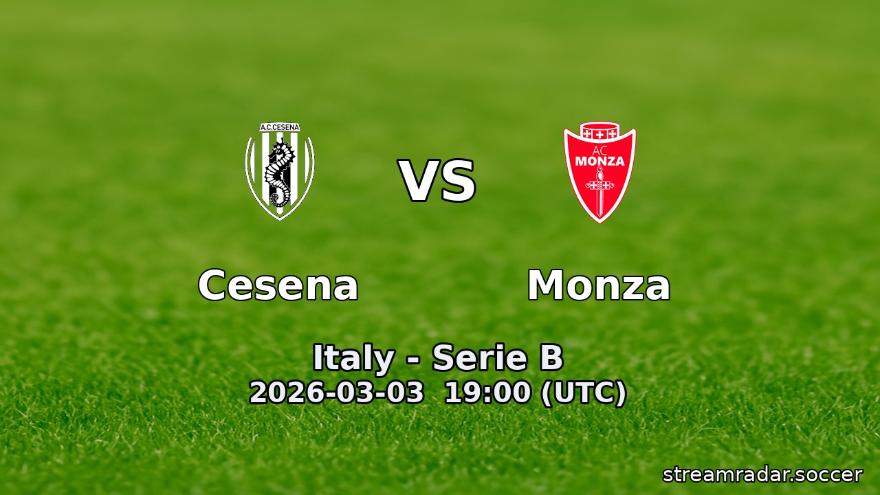 Cesena vs Monza