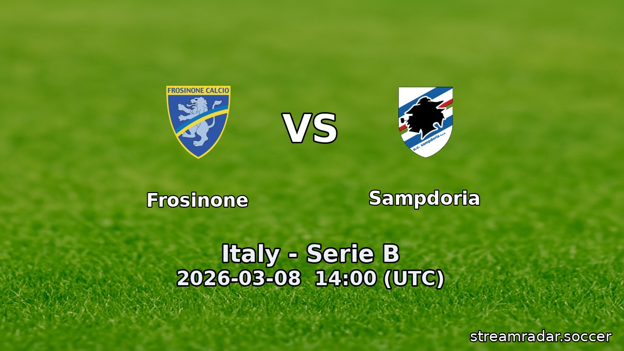 Frosinone vs Sampdoria