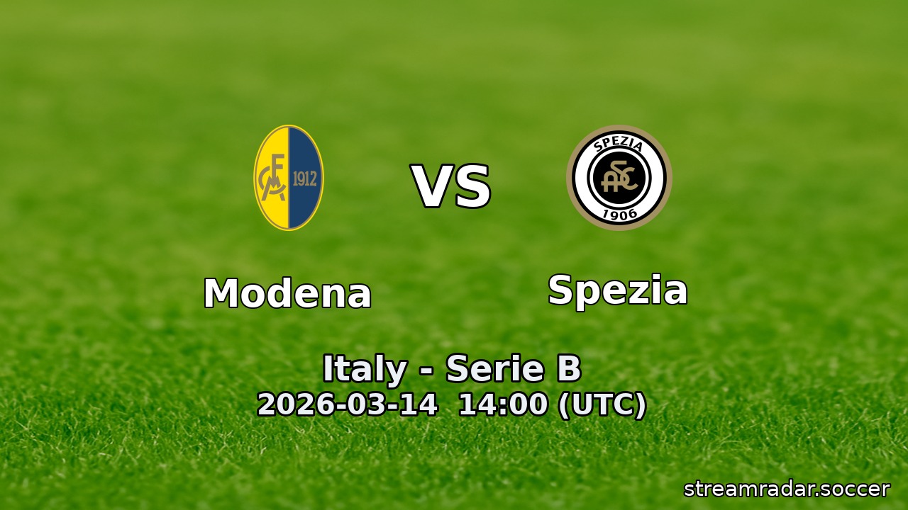 Modena vs Spezia