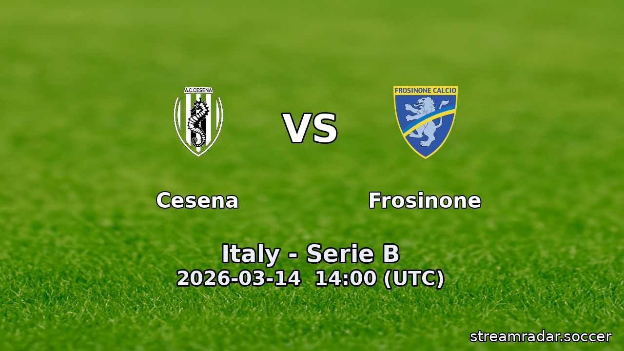 Cesena vs Frosinone