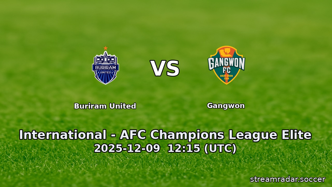 Buriram United vs Gangwon