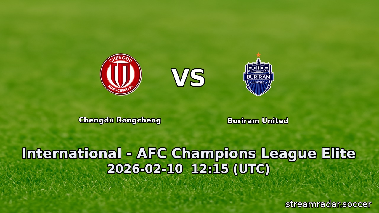 Chengdu Rongcheng vs Buriram United