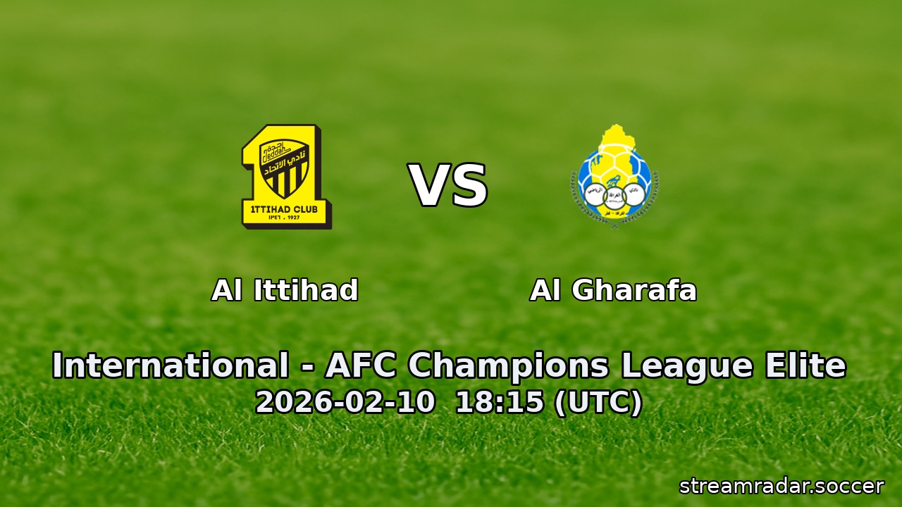 Al Ittihad vs Al Gharafa