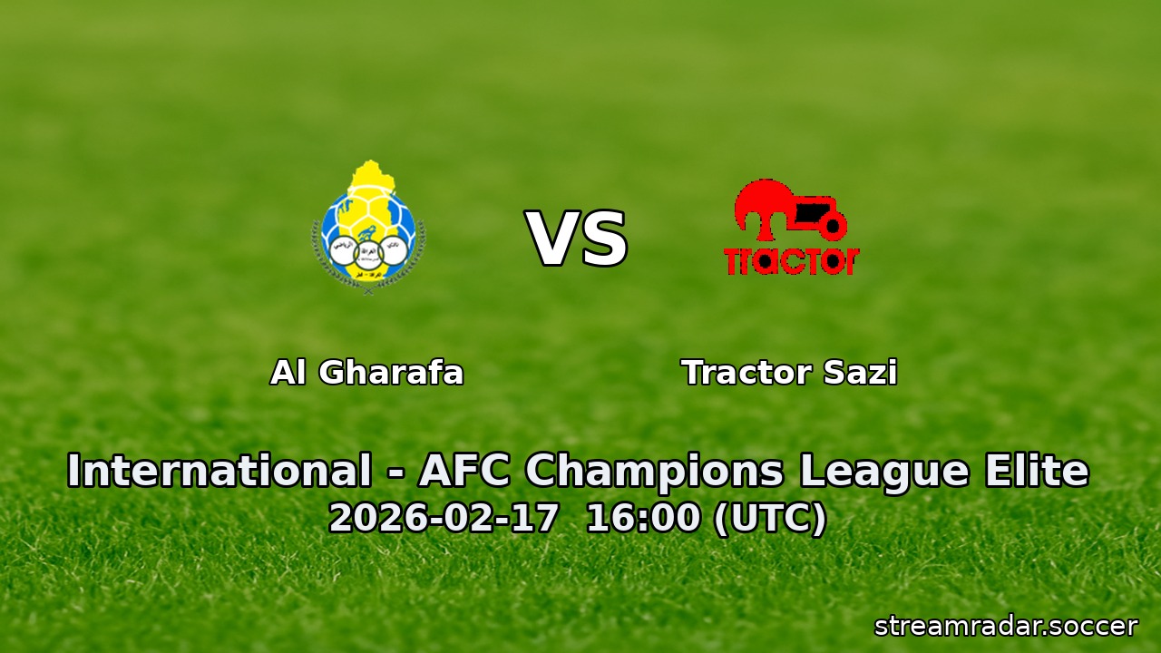 Al Gharafa vs Tractor Sazi